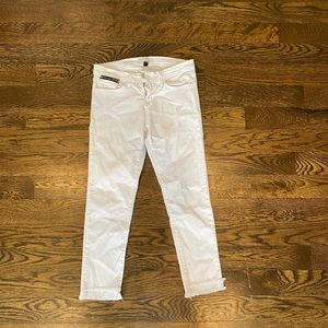 Flying Monkey White Ankle Jeans